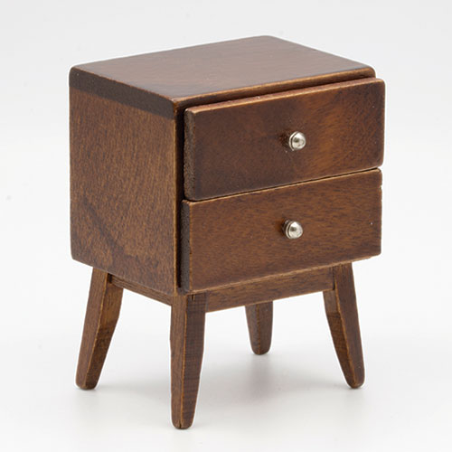 CLA12063 - 2 Drawer Stand, Walnut